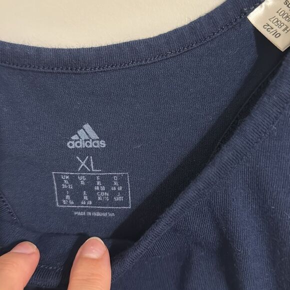 Navy Adidas Tank - Picture 2 of 3